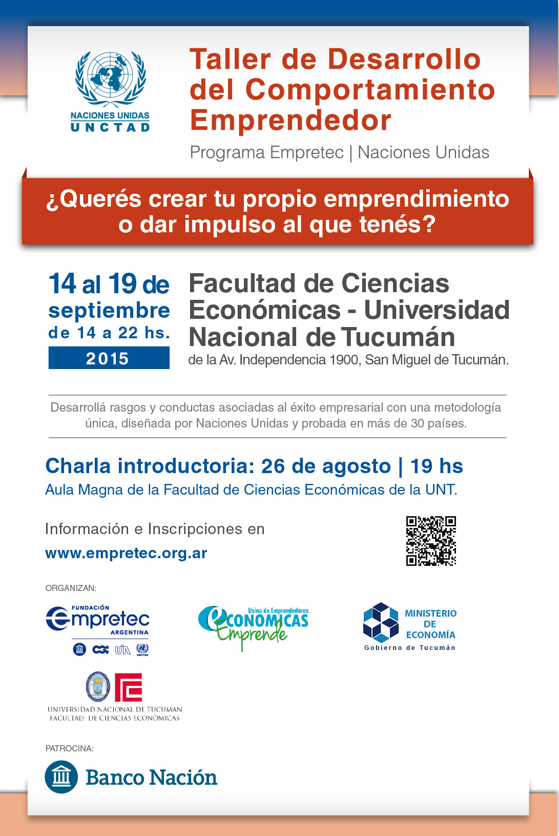 Taller de Desarrollo del  Comportamiento Emprendedor