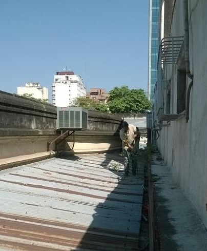 Obras de mantenimiento en edificios de la Capital