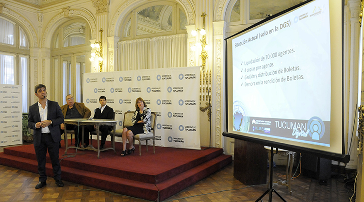 Presentaron la boleta de sueldo digital para empleados públicos