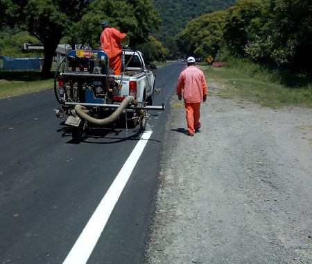 DPV | Trabajos de señalizacion sobre Ruta Provincial 338