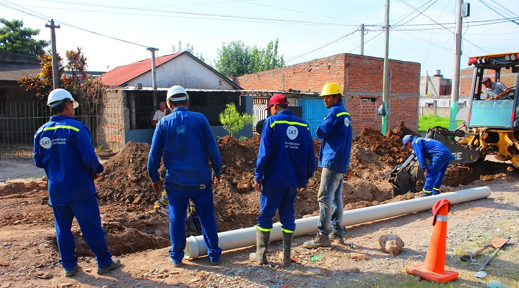 Obras de agua y cloacas: dónde trabaja este lunes la SAT