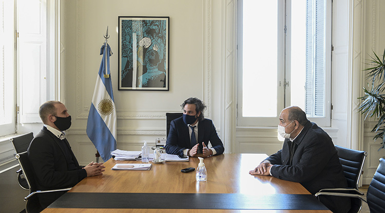 Economia | Manzur analizó con Cafiero y Guzmán el impacto del acuerdo alcanzado con bonistas
