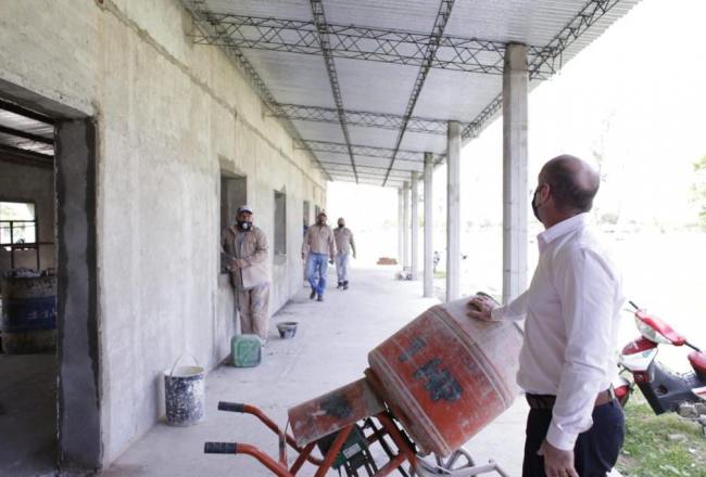 Obras | Avanzan las mejoras para la Escuela N°137 de Los Córdoba