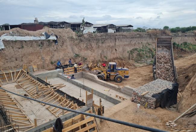 Alto El Puesto | Concretan obra hídrica para proteger caminos rurales