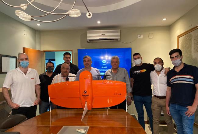 Catastro incorporó un drone de alas fijas con despegue y aterrizaje vertical